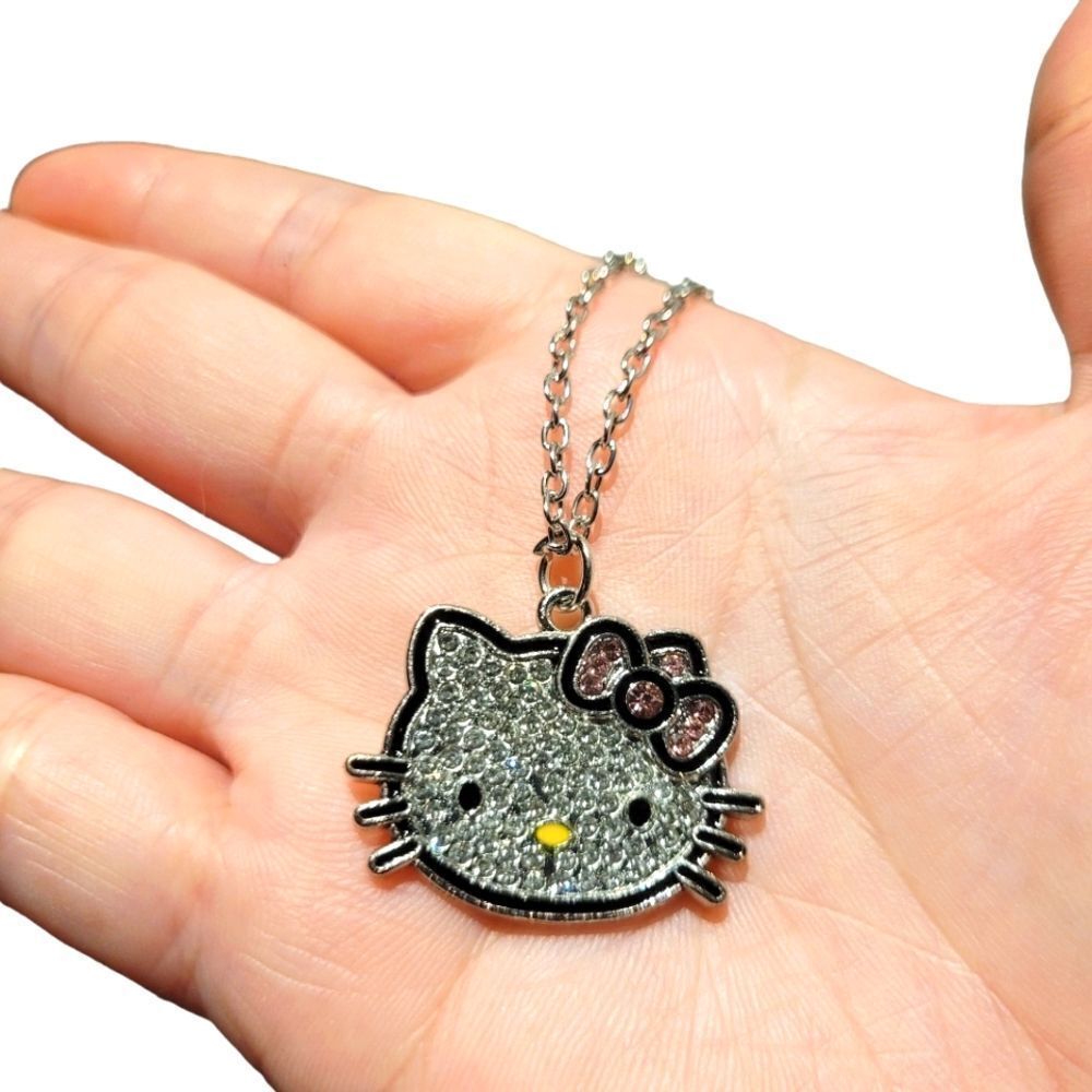 Brand New Hello Kitty Rhinestone Necklace